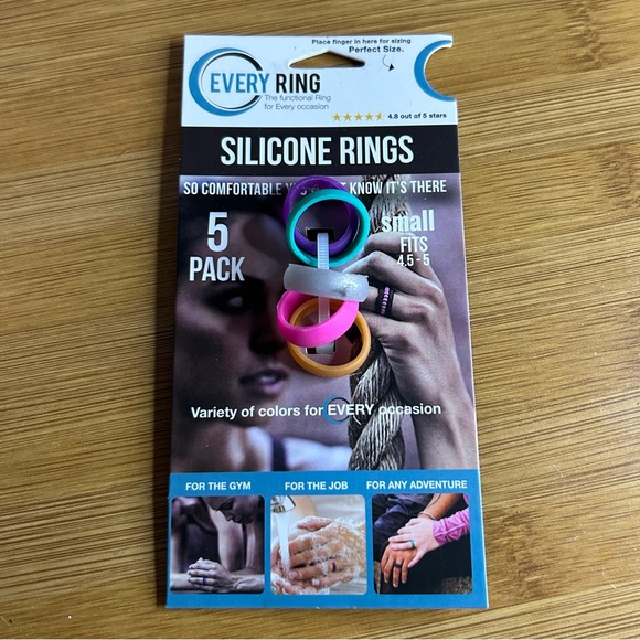 Silicone Rings 5-Pack - Multicolor - Picture 2 of 5